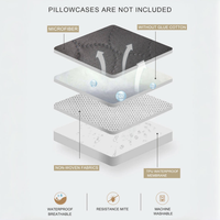 JIASI OEM protège-matelas hypoallergénique couvre-lit imperméable couvre-lit respirant couvre-matelas doux contre les punaises de lit pour la maison