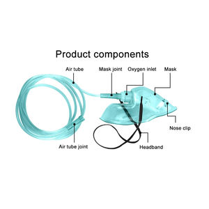 Masque à oxygène jetable Type clinique à domicile parfaite Matériel médical en PVC de haute qualité - Product Image 3