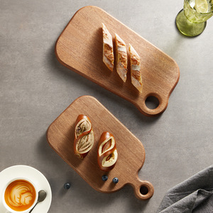 HeDouC Ebony Wood Cutting Board Small Rectangle Shape For Fruit Baby Food Steak Bread Household Use - Product Image 3