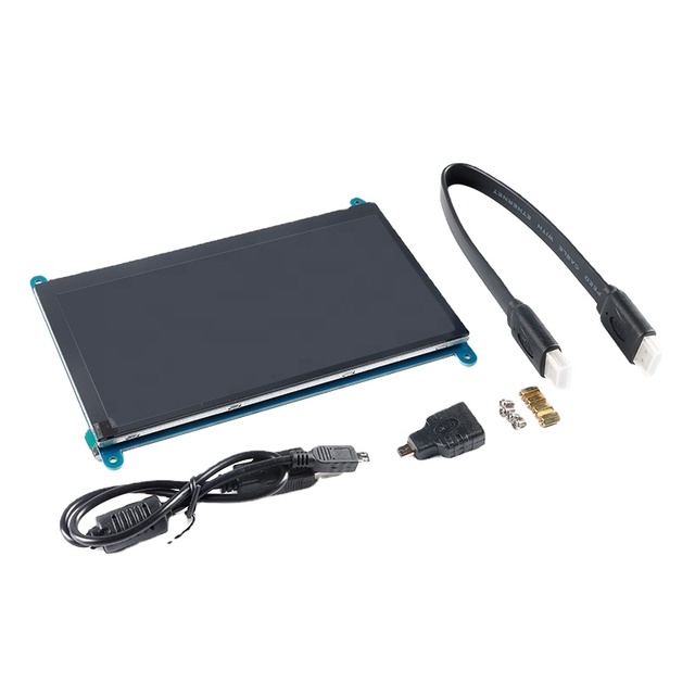 7 Inch HD LCD Display Capacitor Touch Screen 1024x600 Touch Panel Compatible with Raspberry Pi Resolution 1024*600
