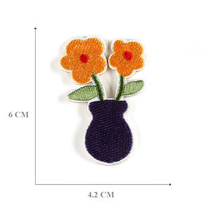 アイアンオンバック恋人ギフト装飾ピンクレッドバレンタインデー生地刺繍花封筒ハートパッチ - Product Image 4