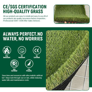 <span class=keywords><strong>Gazon</strong></span> artificiel paysager résistant aux UV haute densité de 47 mm, pelouse synthétique en rouleau pour la décoration de la maison, du jardin et de la cour - Product Image 2