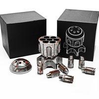 Jeu de dés de table en alliage de zinc DND Rocket, 7 pièces, durable, pour jeux de rôle (TRPG), War Dungeons & Dragons, Cthulhu, COC, avec boîte cadeau