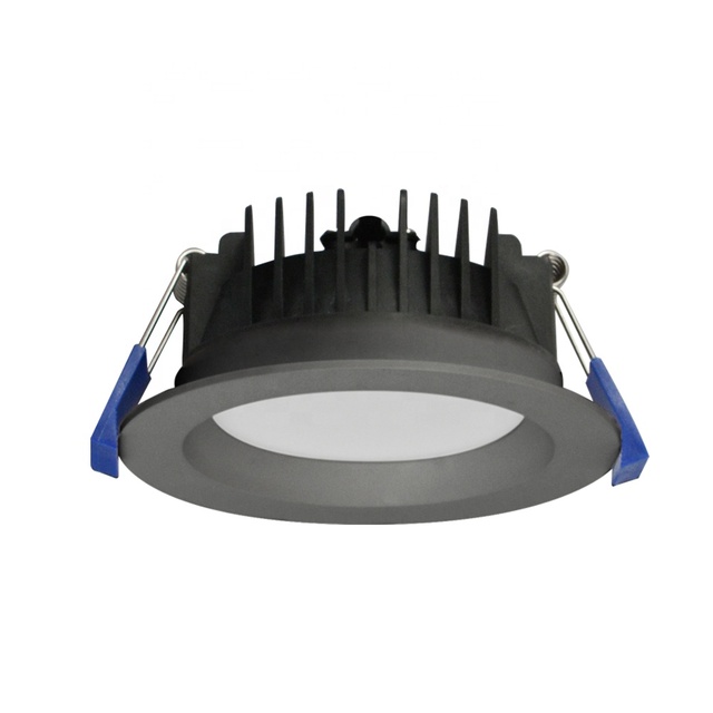 High Quality Black 12W IP44 LED Downlight Recessed SMD LED Downlight 3CCT Switchable CE SAA Standard Dimmable Led Downlight