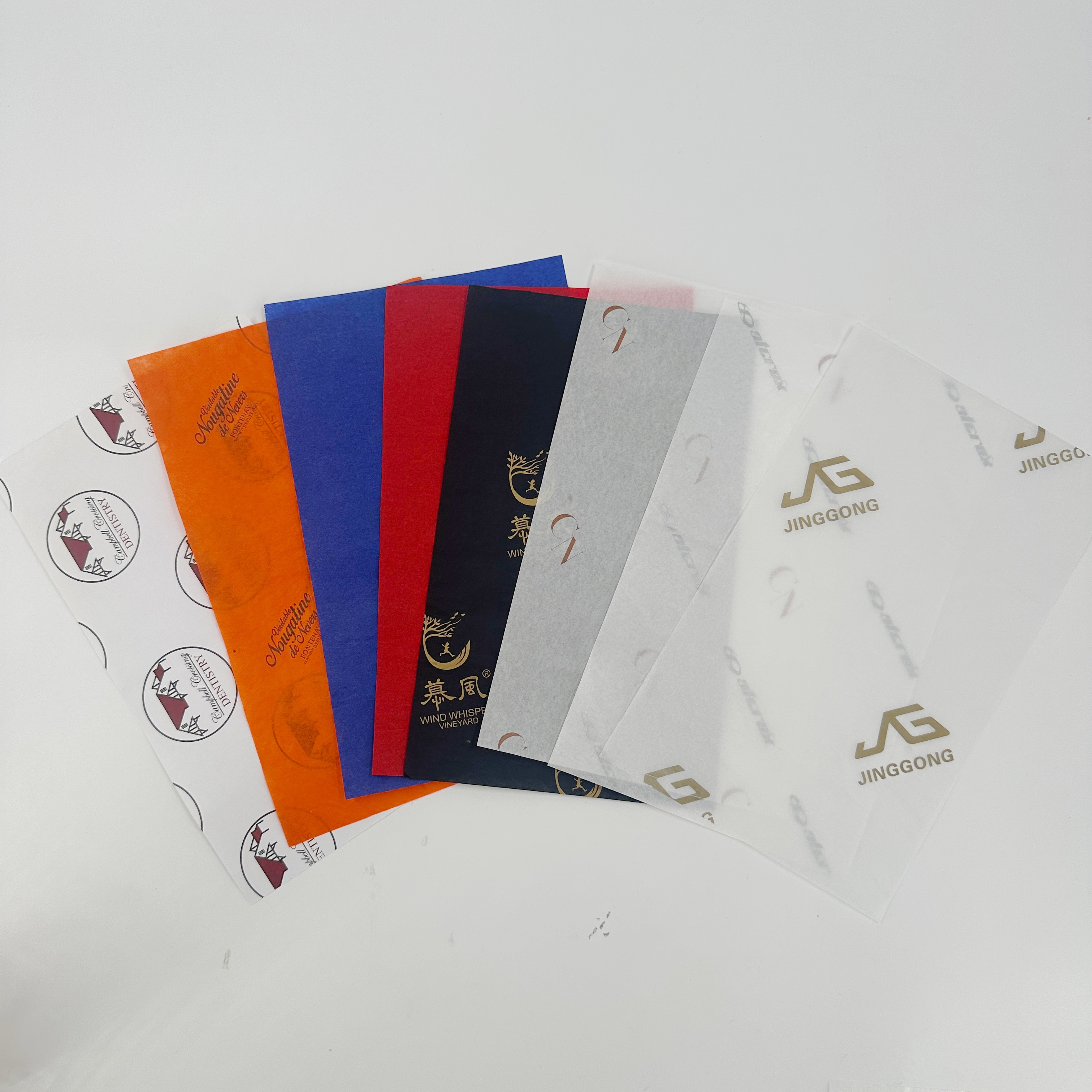 Eco Friendly Tissue Paper Packaging Recyclable Organic Material Sustainable Custom Printed Wrapping Sheets for Brands