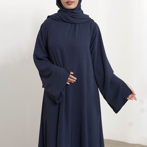 عباية نسائية مسلمة بتصميم جديد مخصص بلون واحد عبايات إسلامية مغلقة بطول كامل للنساء المسلمات - Product Image 3