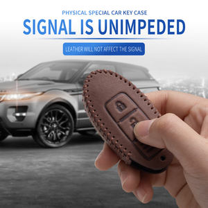 Funda de cuero con cera de aceite para llave de coche inteligente para Nissan Sunny fuga Almera Patrol Xtrail Tiida Altima Rogue qashqai - Product Image 5