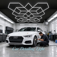 Lampe de plafond LED dimmable 6500K pour atelier de detailing automobile, design personnalisé DIY, pour garage, esthétique automobile et showroom