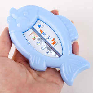 Mingle termometer kamar mandi bayi, mainan ikan bentuk ikan digital mengapung waktu mandi kalibrasi - Product Image 2