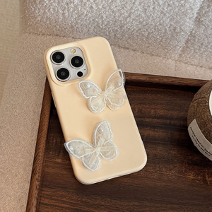 Per I Phone 17 Pro Max <span class=keywords><strong>Ka</strong></span> Cover dolce iPhone 15 Pro Max stile coreano morbido 3D pizzo con arco telefono spazio telefono - Product Image 5