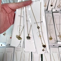 Joyería de Acero Inoxidable al por Mayor, Collar de Acero de Titanio de Moda para Mujer, Collar Barato al por Mayor de Fábrica