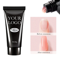 Gel acrylique Abrltino. Formule à dissoudre pour une extension rapide des ongles. Gel de construction Spotlight idéal pour les extensions d'ongles en acrylique.