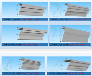 Profils de moulures en GRC architectural pour la décoration des façades extérieures des bâtiments - Product Image 3
