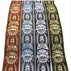 Nhà Máy Trực Tiếp 100% Polyester <span class=keywords><strong>Jacquard</strong></span> Vải Đầy Màu Sắc Phong Cách Dân Tộc Tinh Tế Mô Hình Twill Dệt 5 Cm Chiều Rộng - Product Image 3