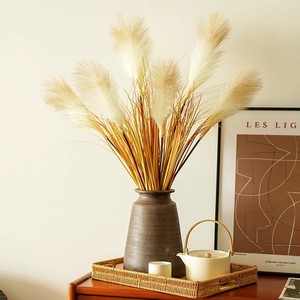 Fleurs artificielles d'herbe de la pampa, style moderne, en plastique mélangé, pour décorations de maison et de mariage - Product Image 1