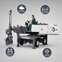 Niveleuse laser diesel Yanmar 35 kW RWJP32, portée 3000 mm, 3000 N, hydraulique, 4x4, direction crabée, 5500 kg, auto-nivelante pour sols