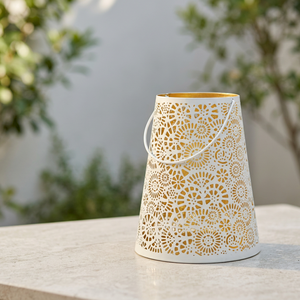 Support de bougie votive en fer blanc fait main, élégant, sans plomb, durable, avec découpe personnalisée pour la maison, les restaurants et les événements de mariage - Vente en gros - Product Image 4