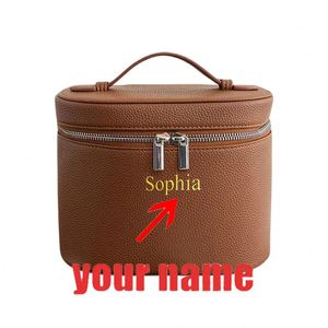 Custom Professional Fashion Large Capacity Waterproof Portable <b>Cosmetic</b> <b>Case</b> Zipper Closure Soft Handle Black PU Travel Makeup - Product Image 5