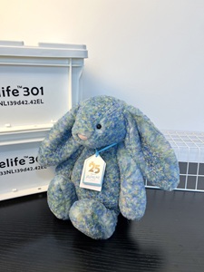 ตุ๊กตากระต่ายสไตล์โมเนต์ ขนาด 31 ซม. ป้ายทอง ขนนุ่มไล่สี ตุ๊กตากระต่ายเจลลี่แคทแบบ Bashful สูง 23 ซม. (นั่ง) - Product Image 1