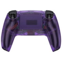 Coque arrière de remplacement eXtremeRate Clear Purple DIY pour contrôleur PS5