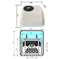 Aire acondicionado de estacionamiento aéreo, calefacción y refrigeración, 12V, 24V, 48V, 60V, 72V, 96V, 110V, 220V, 240V, para camper, autocaravana, coche y camión