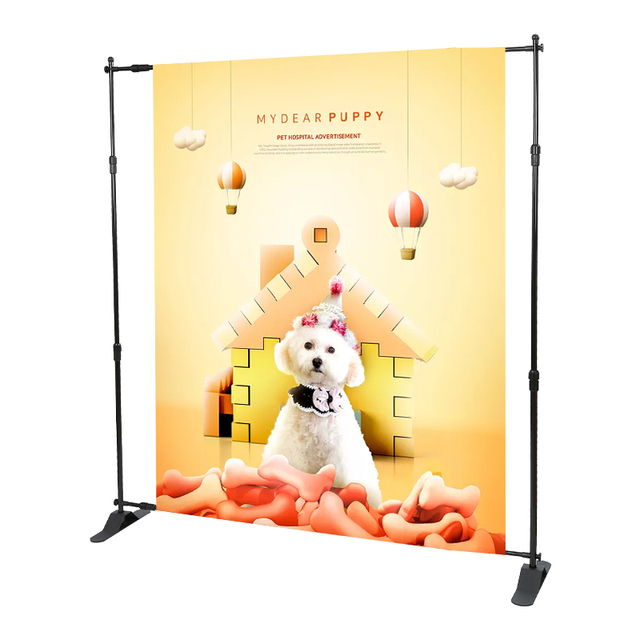 Freestanding portable foldable adjustable tension fabric promotion display advertising backdrop stand