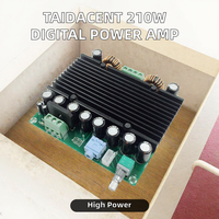 Taidacent 210W+210W Yüksek Güçlü Dijital Güç Amplifikatörü Kartı TDA8954 Amplifikatör Devresi 12-28V Güç Kaynağı Ev Amplifikatörü