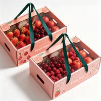 Groothandel op maat bedrukte fruitverzenddozen, populaire fruitgeschenkdozen, grote kartonnen fruitverpakkingsdozen met sojaverf