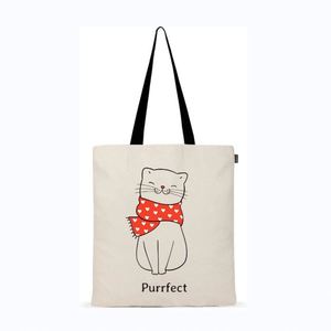 Custom Logo Design Recycled Reusable Muslin <b>Bag</b> <b>Plain</b> <b>Canvas</b> Cotton Tote with Letter Pattern - Product Image 5