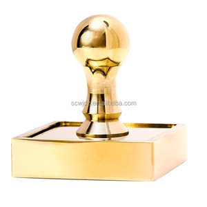 Logotipo de cubo de negocios personalizado, sello de latón, sello de cera, sello de identificación de bloque de hielo - Product Image 6