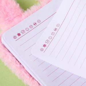 Quaderno in peluche a forma di gatto, coniglio o <span class=keywords><strong>volpe</strong></span> per ragazze, con ciondolo Kawaii, agenda giornaliera, diario, blocco note, articoli di cancelleria - Product Image 2