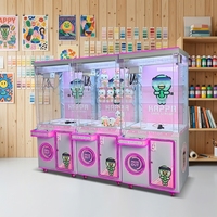 Machine distributrice de griffes d'arcade moderne pour intérieur, à monnayeur, avec garantie d'un an, idéale pour les centres de divertissement familial et les entreprises en démarrage.