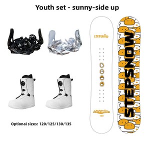 Nouveau snowboard Poached, snowboard junior pour débutants avec fixations et bottes, modèle ML-XB, design adapté aux débutants, idéal pour les jeunes snowboardeurs - Product Image 3