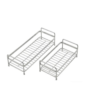 Estante de Almacenamiento para Baño, de Aleación de Zinc, Diseño Moderno para Hotel, de Una o Dos Capas, con Drenaje - Product Image 1