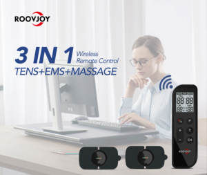 Unidad de masajeador de cintura TENS EMS inalámbrica de fisioterapia profesional con control remoto para aliviar el dolor y el entrenamiento muscular - Product Image 3