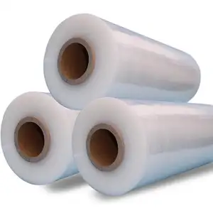 Manual Stretch Wrapping Film Soft Packaging Film Transparent Lldpe Stretch Wrap Cling Film Packing Package Carton Customized