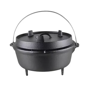 High Quality Cast Iron Dutch Oven With Three Legs, Camping Oven With 3 Legs, Storing Oven For Outdoor