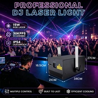 Système d'éclairage laser haute puissance 15W pour clubs, bars, discothèques et événements - Stock local USA