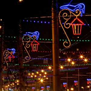 Lantern and <b>Star</b> Ramadan <b>Lamp</b> Post Lights Shape a Welcoming Festival Atmosphere for Streets and Community Plazas - Product Image 1