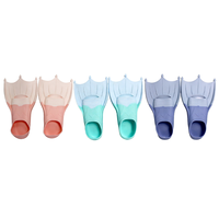 Palmes de natation style couronne - Palmes courtes en silicone pour enfants - Palmes en forme de canard pour l'entraînement à la natation