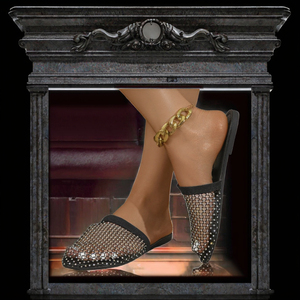 Moda stile estivo taglie forti donna nuovi gladiatori a rete <span class=keywords><strong>sandali</strong></span> con <span class=keywords><strong>tacco</strong></span> <span class=keywords><strong>basso</strong></span> con calzini pantofole - Product Image 2