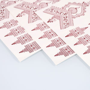 Autocollants de beauté autocollants de <span class=keywords><strong>tatouage</strong></span> en <span class=keywords><strong>dentelle</strong></span> vermillon transfert d'eau henné marron <span class=keywords><strong>tatouage</strong></span> semi-permanent fleur <span class=keywords><strong>bras</strong></span> autocollants de <span class=keywords><strong>tatouage</strong></span> - Product Image 2