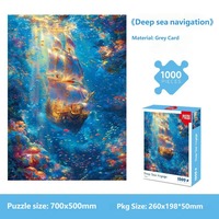 Fabricant de puzzles personnalisés 100 300 500 1000 2000 pièces, paysages marins pour adultes et enfants, éducatifs, vente en gros, OEM, ODM