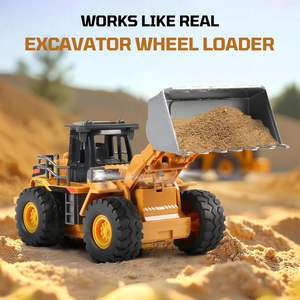 Chargeur frontal Dwi Dowellin <span class=keywords><strong>Rc</strong></span>, chargeur à pelle en alliage, tracteur, véhicule de construction pour garçons de 3 à 12 ans - Product Image 2