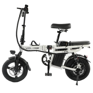 Elettrico City Bike 14 "pieghevole telaio in acciaio al carbonio elettronico Mini Ebike per adulti ragazzi 400W uso urbano - Product Image 1