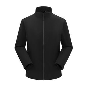 Unisex Business Travel Jacket Midnight Blue Solid Color Windproof With Inner Liner Winter Workwear - Product Image 3