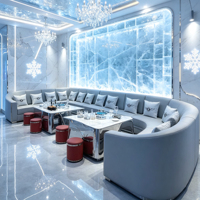 Mobilier commercial sur mesure : Ensemble de sièges en forme de U pour KTV, pub, boîte de nuit, club, salon de cigares et bar