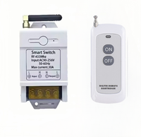 1CH 30A relais récepteur universel 433/315Mhz sans fil RF télécommande interrupteur pour pompe à eau pour système de maison intelligente AC 220V