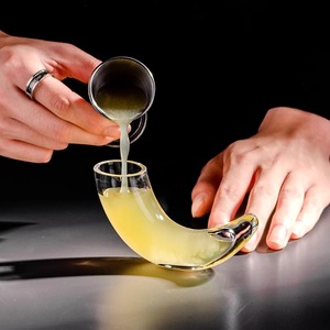 Verre à Cocktail en forme de corne de boeuf Chili Bull Premium Bar Verrerie Coupe à vin Mini verres à liqueur pour la fête - Product Image 6