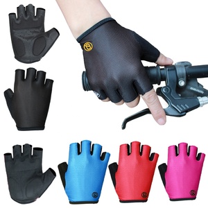 Top Selling Full Palm Protection Half Finger Bike Bicycle Gloves Shock-Absorbing Fingerless Men Women SBR Gel <strong>Pad</strong> Cycling Gloves - Product Image 1